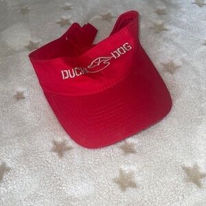 Duck Dog Red Sun Visor